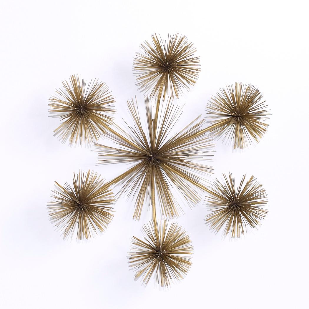 Mid-Century Modern Curtis Jere Style Mid Century Pom Urchin Sculpture For Sale