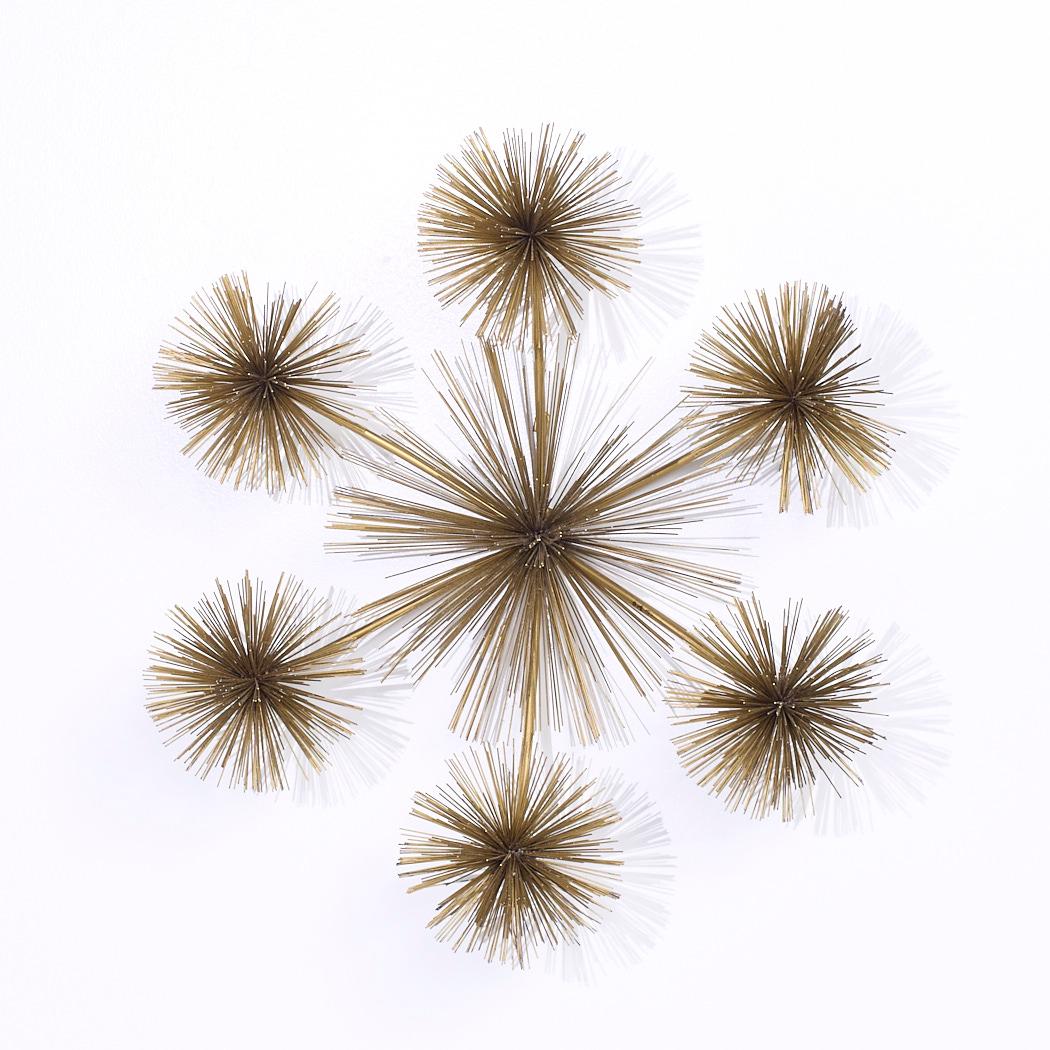 American Curtis Jere Style Mid Century Pom Urchin Sculpture For Sale