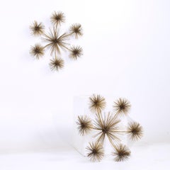 Curtis Jere Style Mid Century Pom Urchin Sculptures - Pair