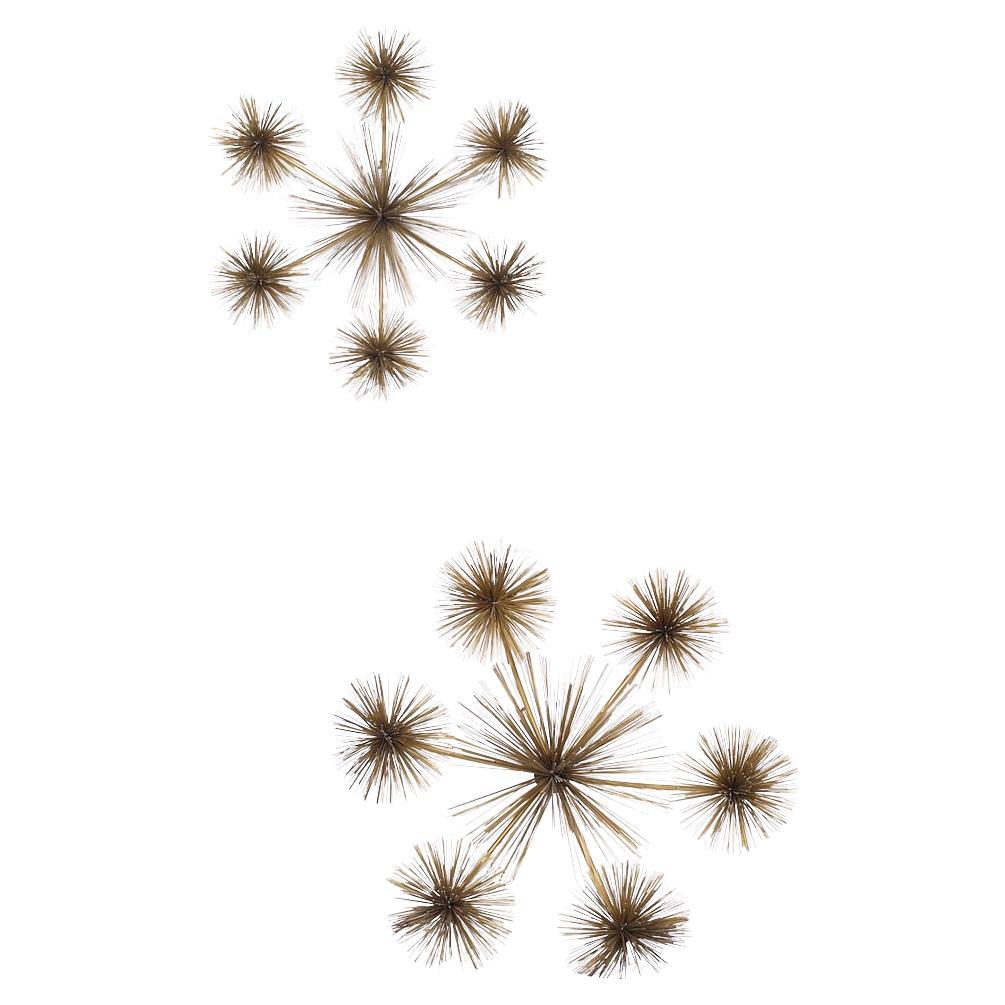 Curtis Jere Style Mid Century Pom Urchin Sculptures - Pair
