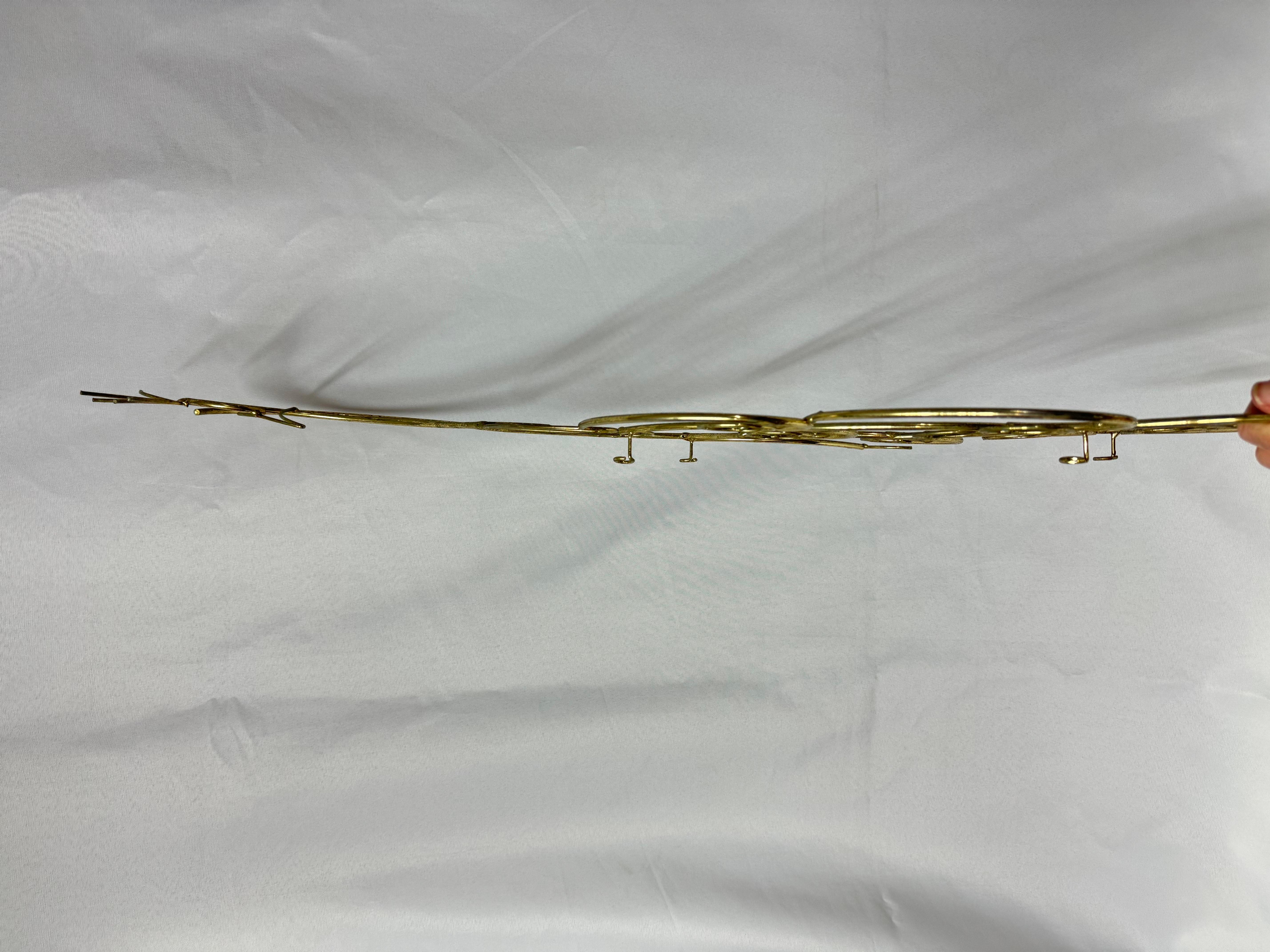 Curtis Jere Style Peacock Wall Sculpture For Sale 11