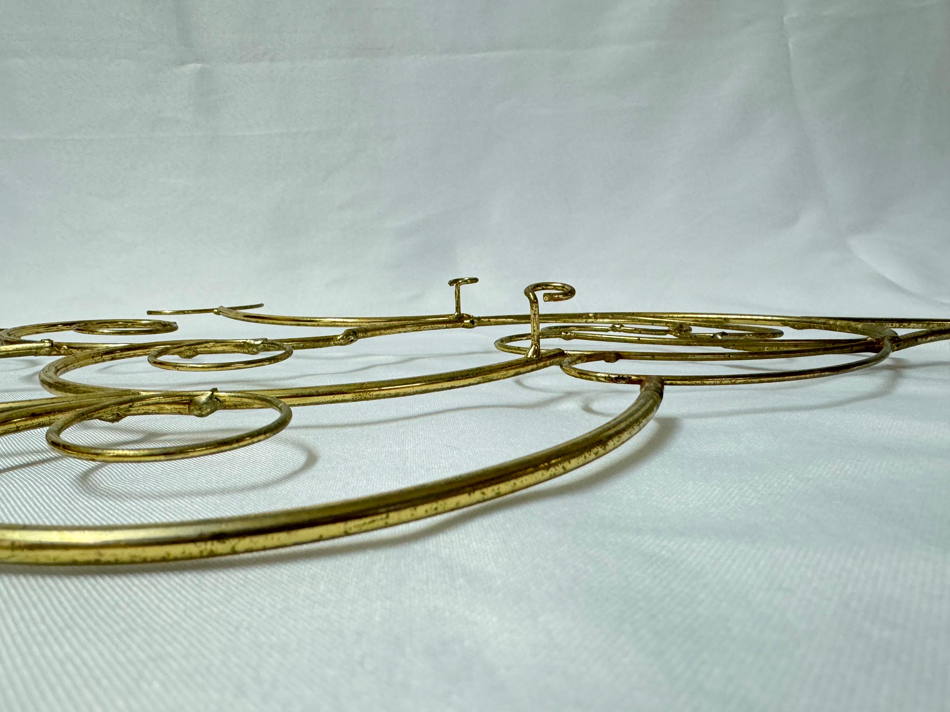 Curtis Jere Style Peacock Wall Sculpture For Sale 13