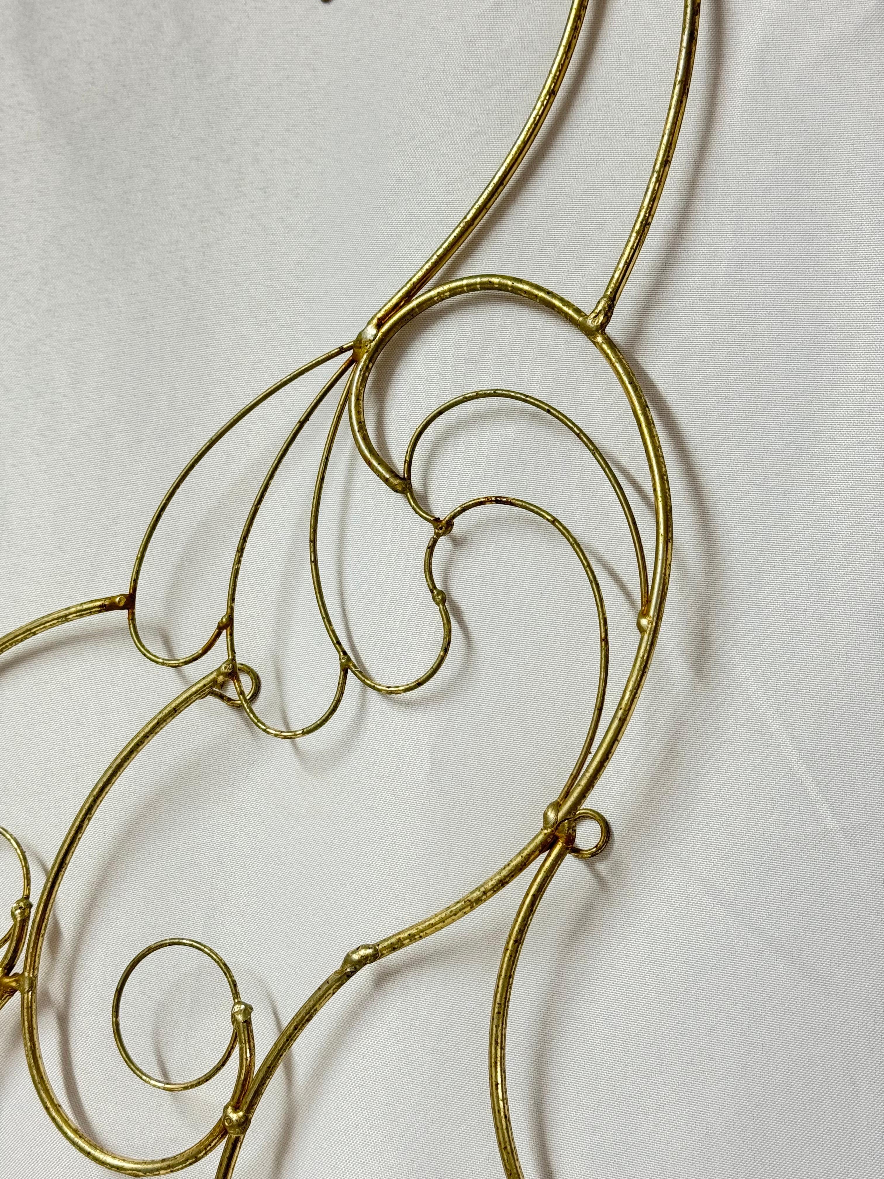 Curtis Jere Style Peacock Wall Sculpture In Good Condition For Sale In Redding, CT