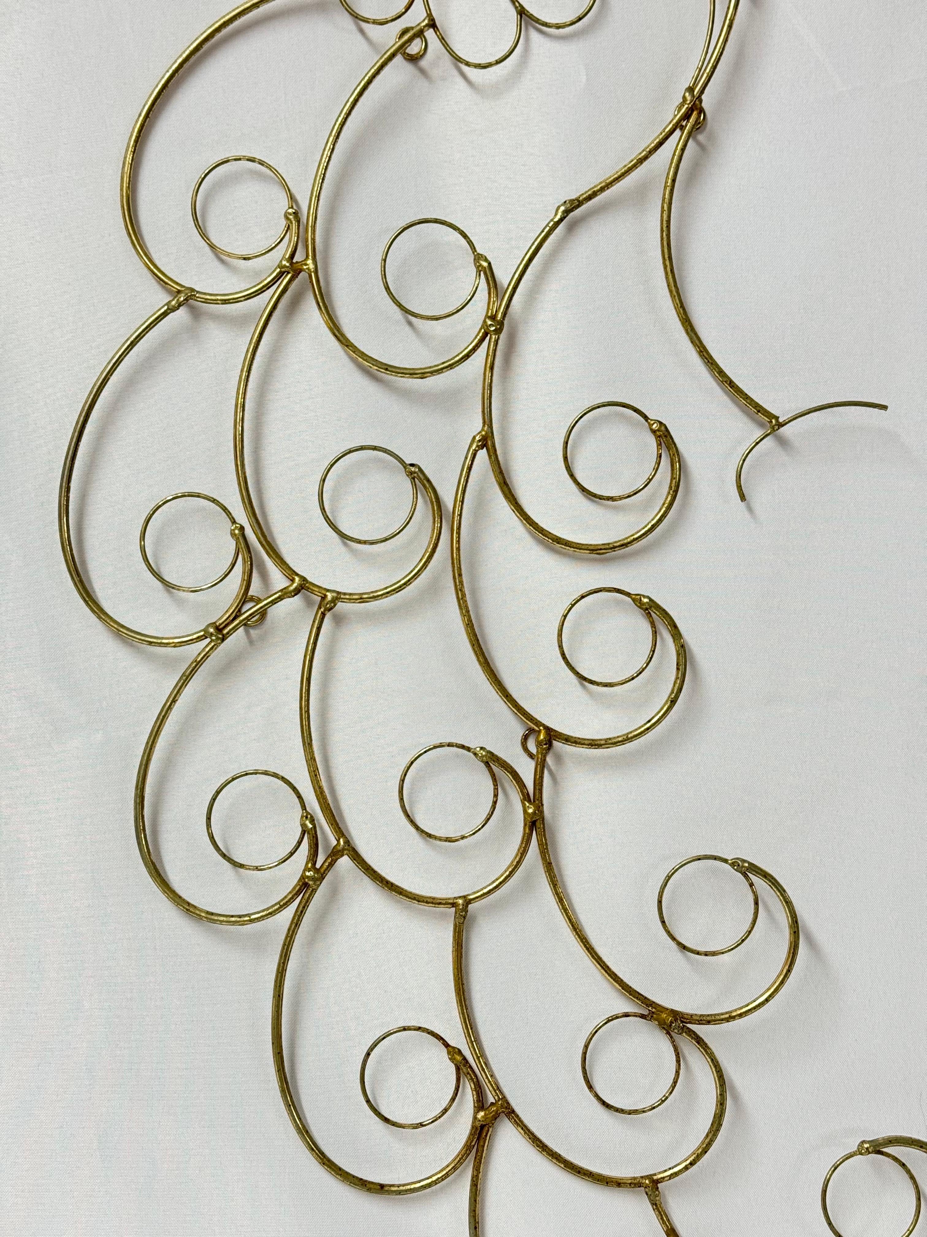 Curtis Jere Style Peacock Wall Sculpture For Sale 1