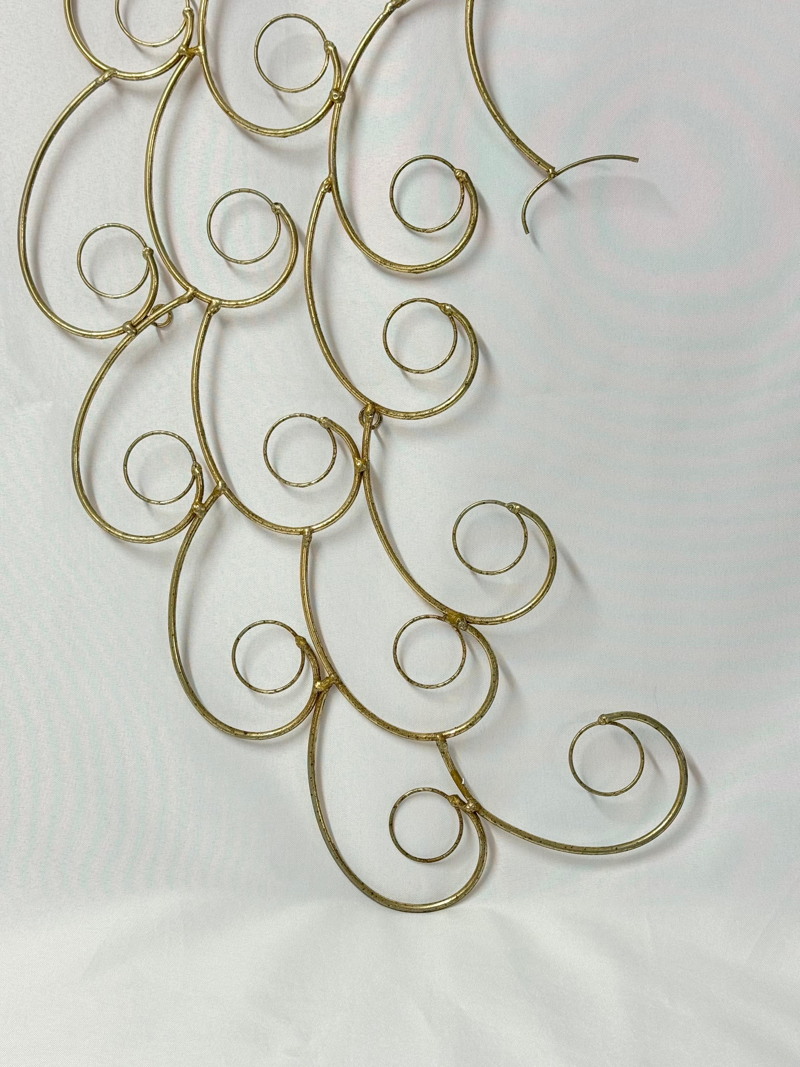 Curtis Jere Style Peacock Wall Sculpture For Sale 2