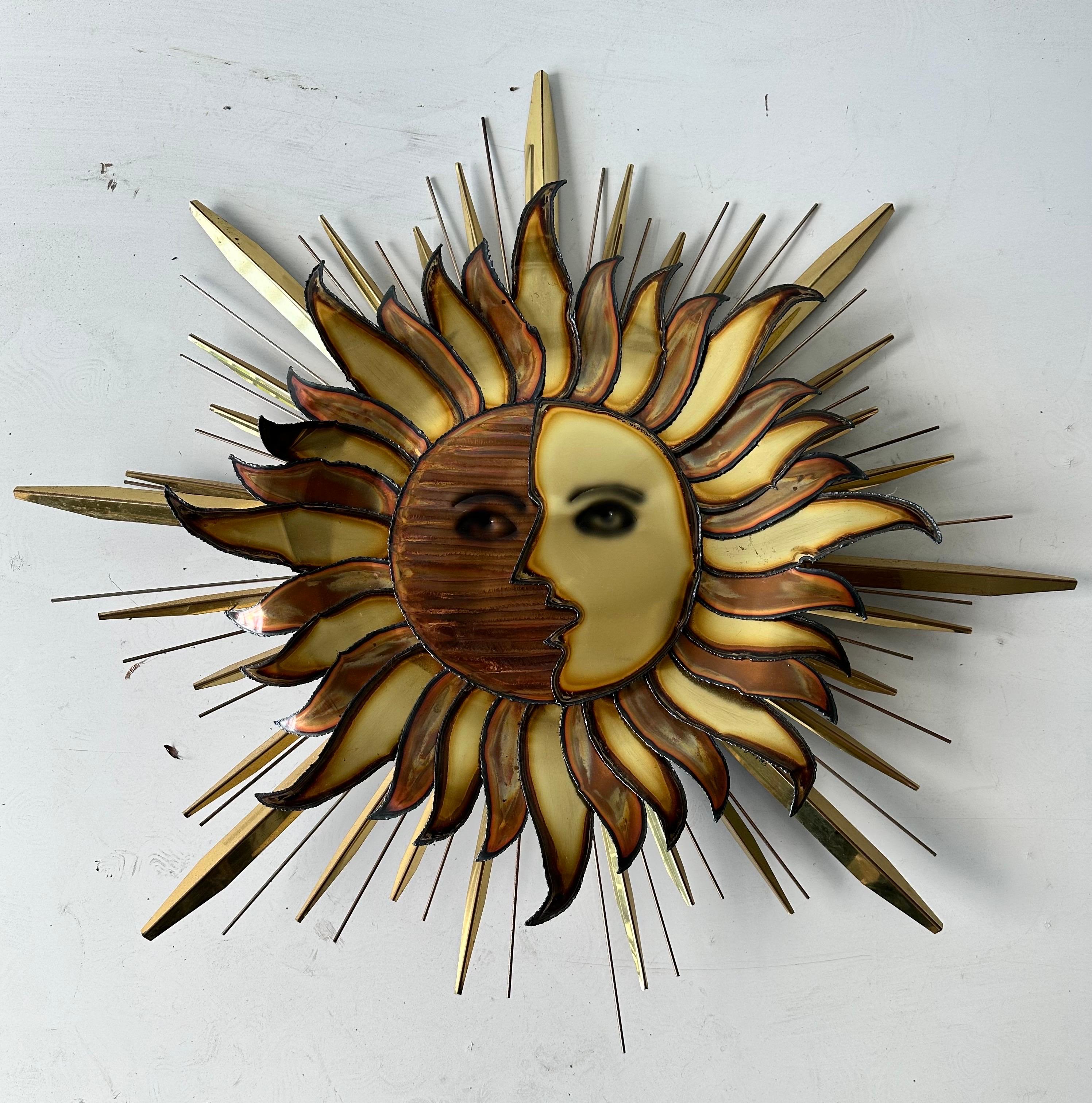 Curtis Jerė Escultura mural Sol y Luna hacia 1993 Barroco en venta