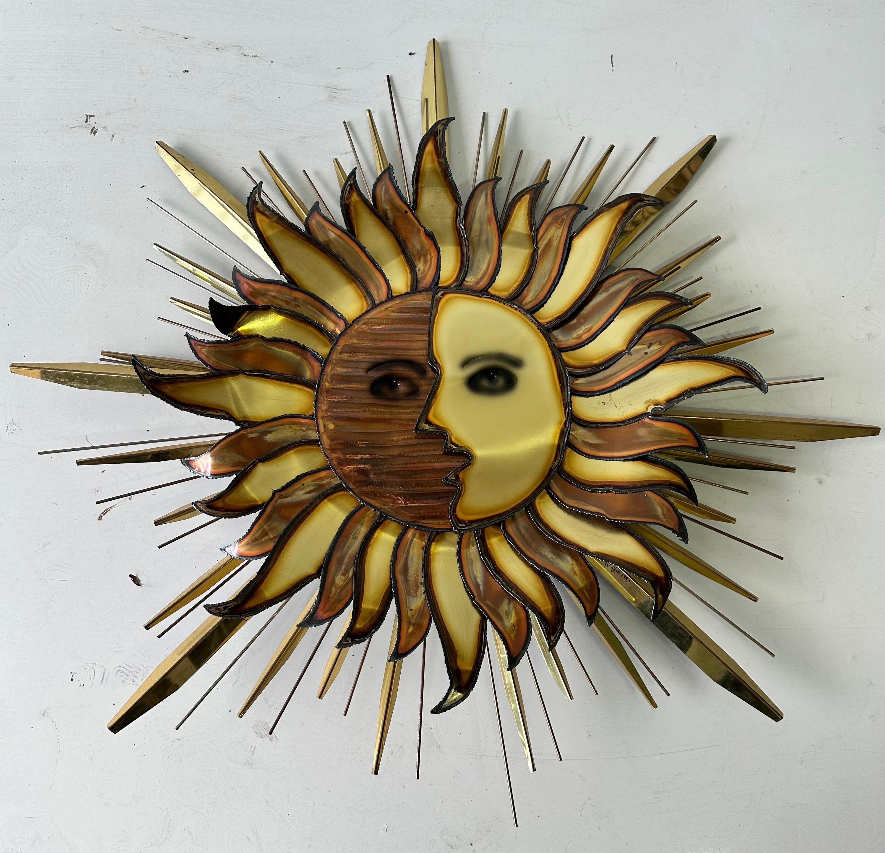 Curtis Jerė Escultura mural Sol y Luna hacia 1993 Estadounidense en venta