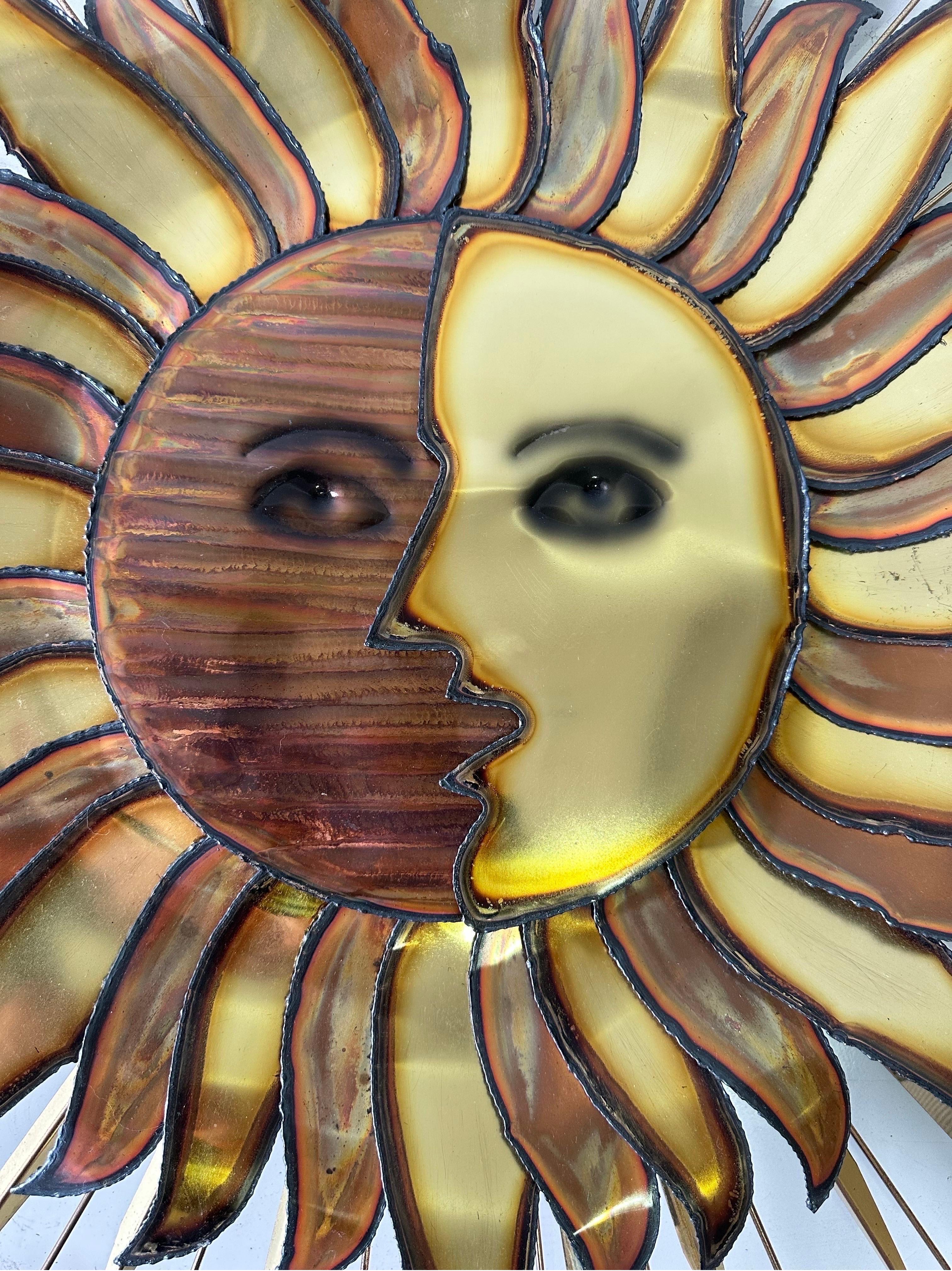 Curtis Jerė Escultura mural Sol y Luna hacia 1993 en Bueno estado para la venta en Miami, FL