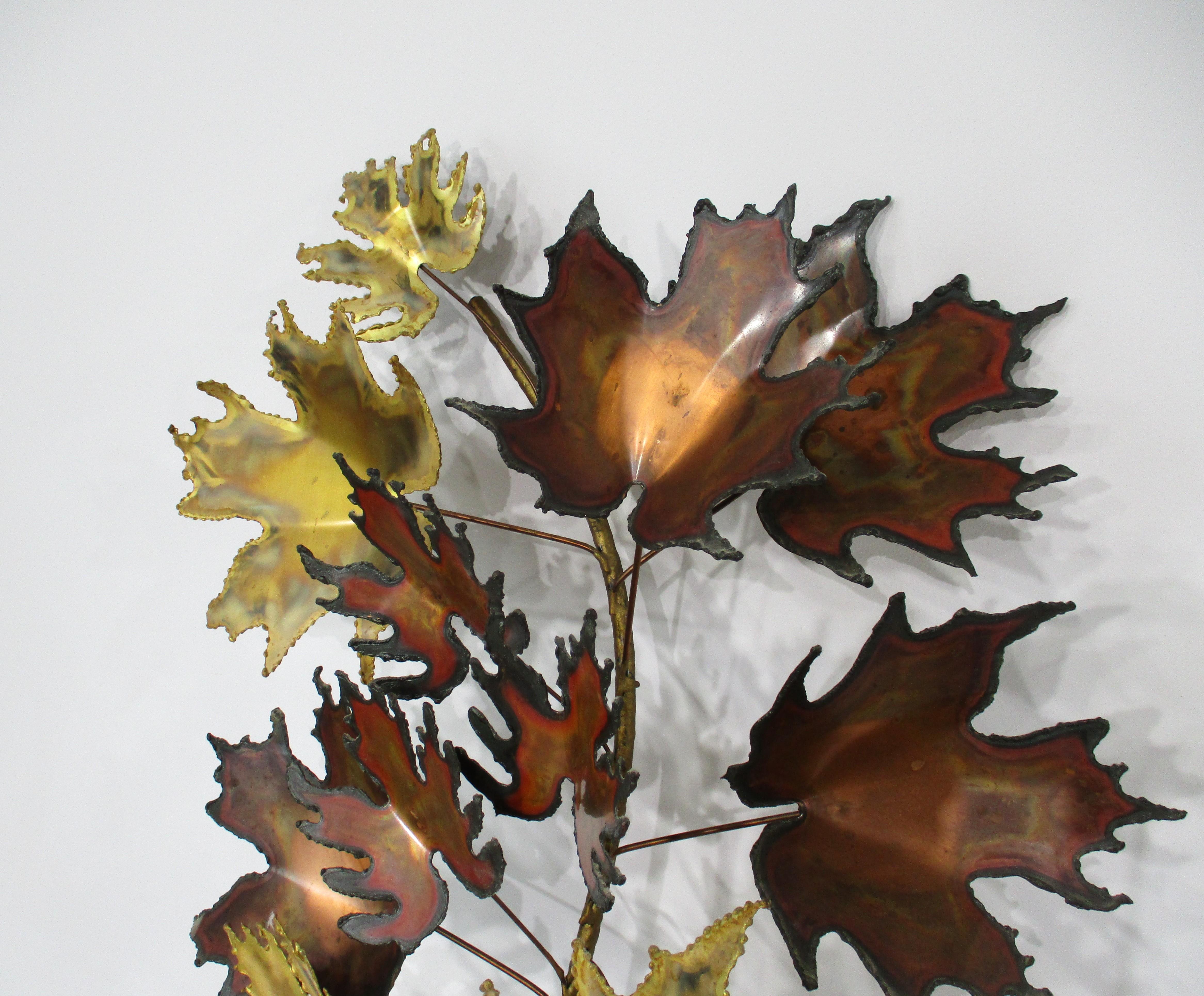 Curtis Jere Escultura de Pared de Hoja de Metal Brutalista Cortada con Soplete Estadounidense en venta