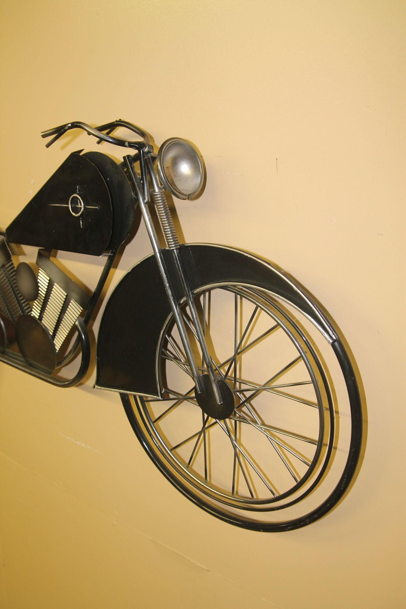 Curtis Jere Wall Hanging Motorcycle Sculpture In Good Condition For Sale In Asbury Park, NJ