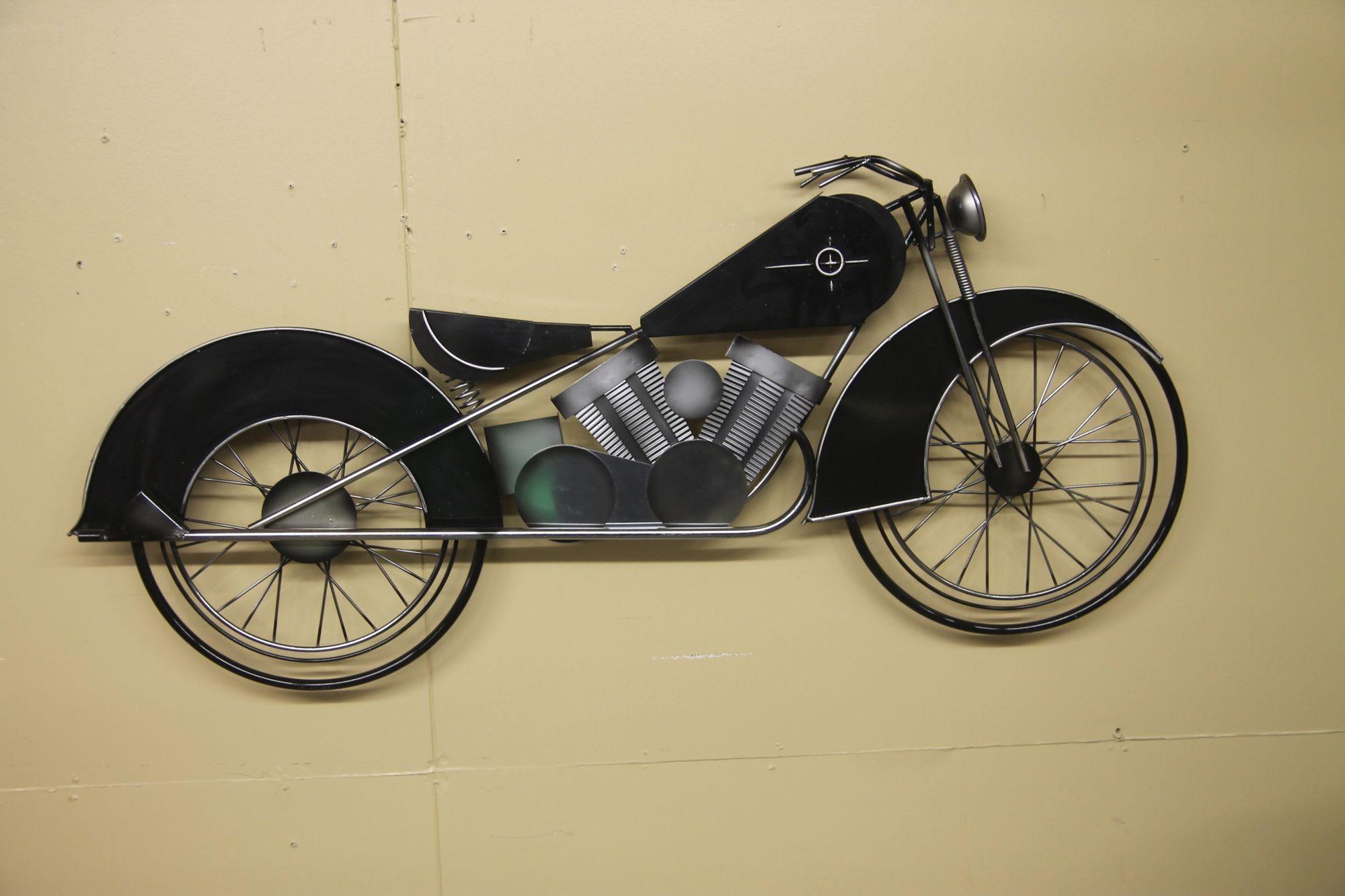 Curtis Jere Wall Hanging Motorcycle Sculpture For Sale 1