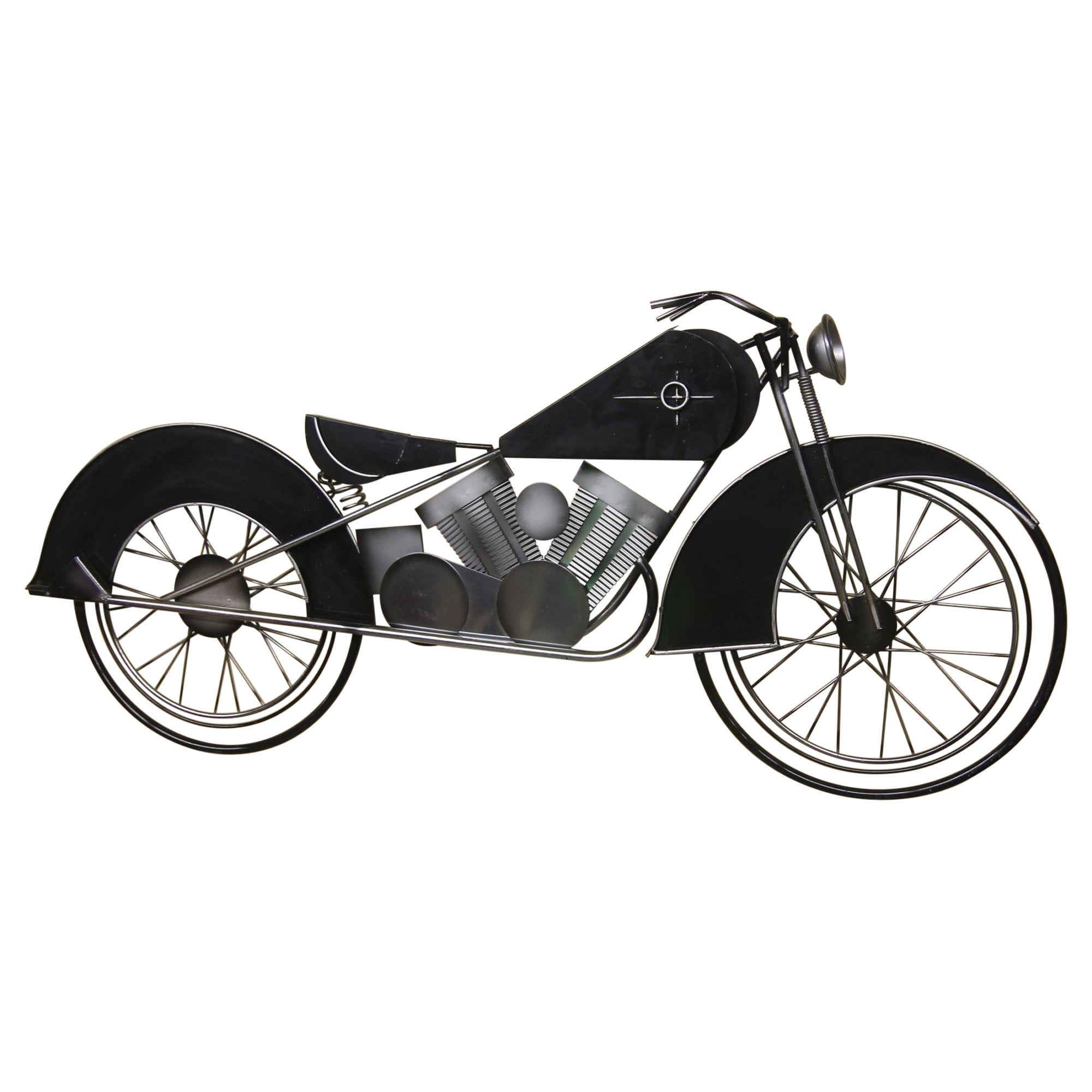 Curtis Jere Wall Hanging Motorcycle Sculpture