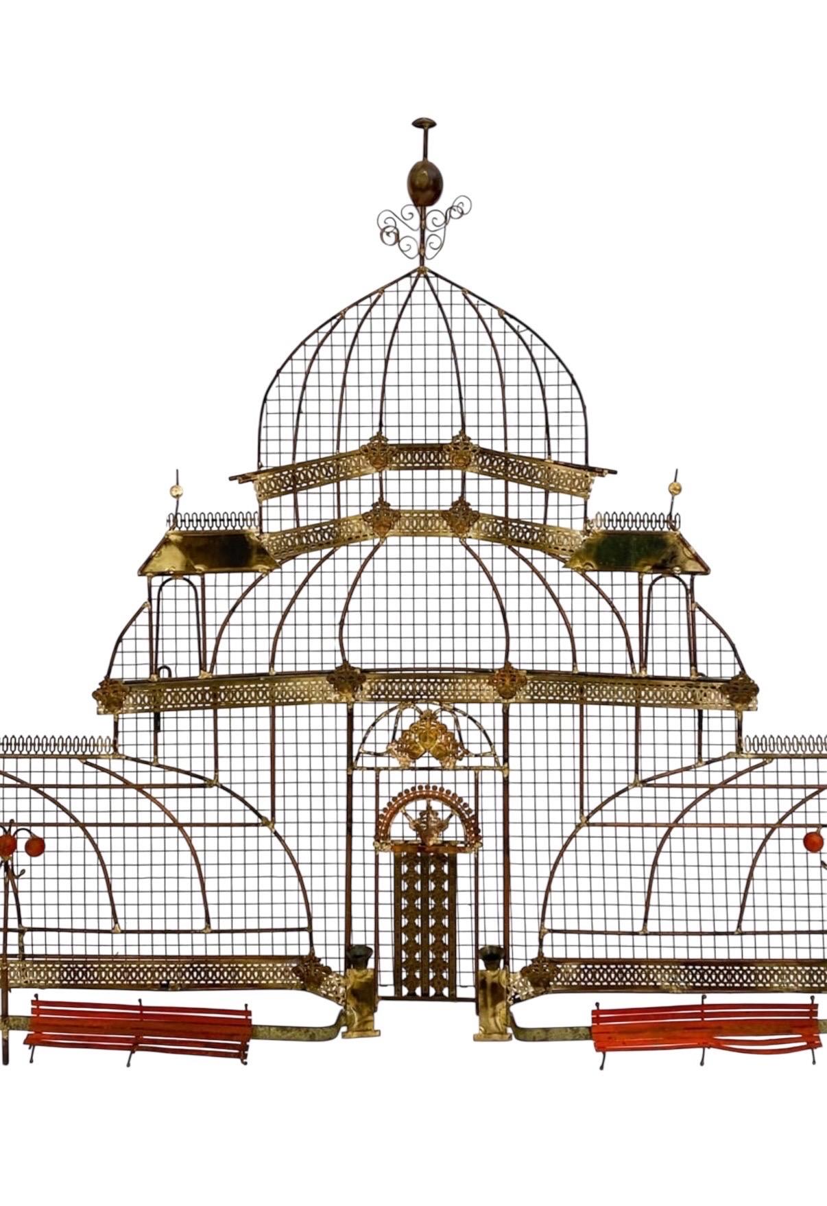 Américain Sculpture murale de Curtis Jere Conservatoire de fleurs Art mural architectural en vente