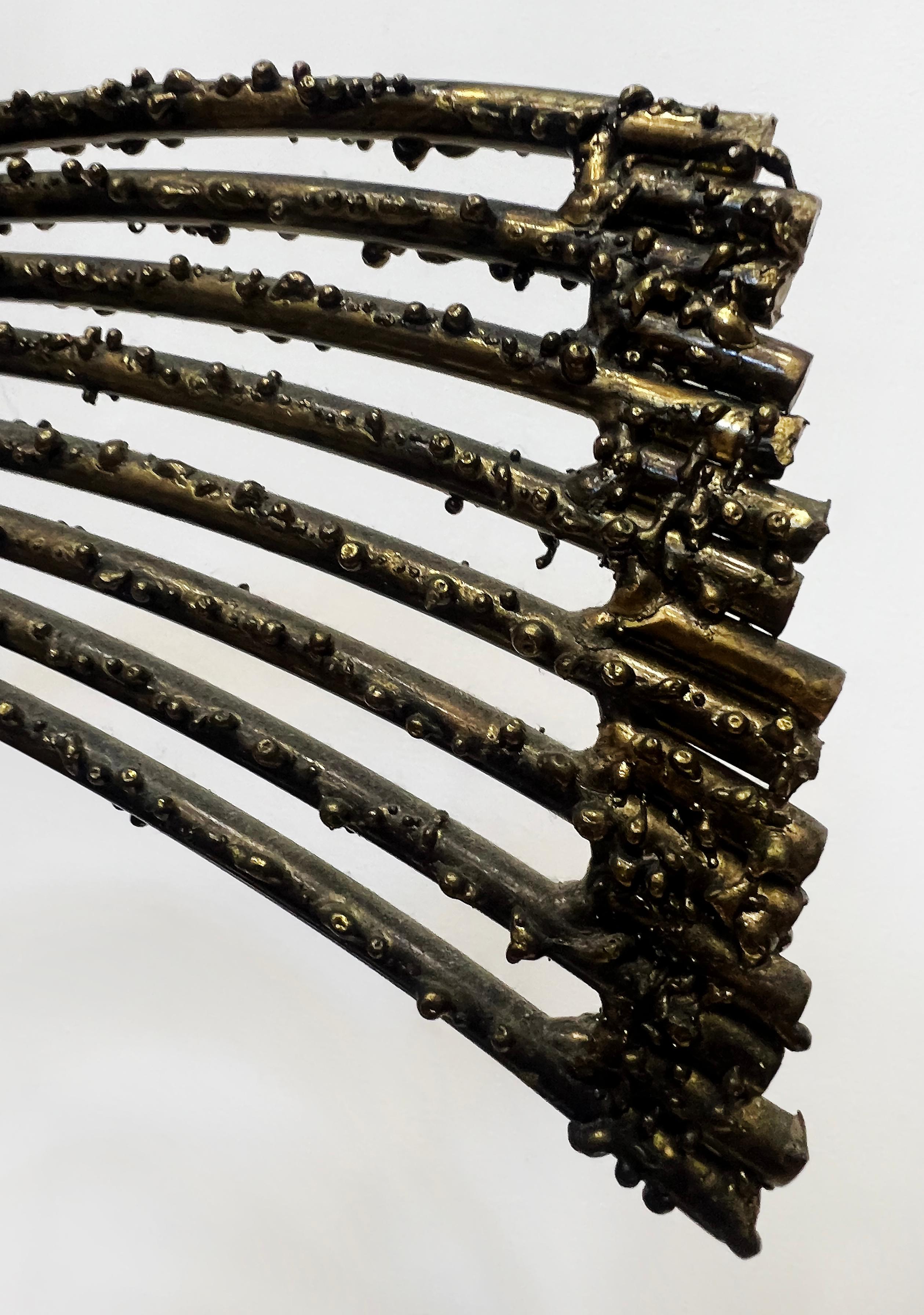 Ottone Scultura brutalista di Curtis Jere 