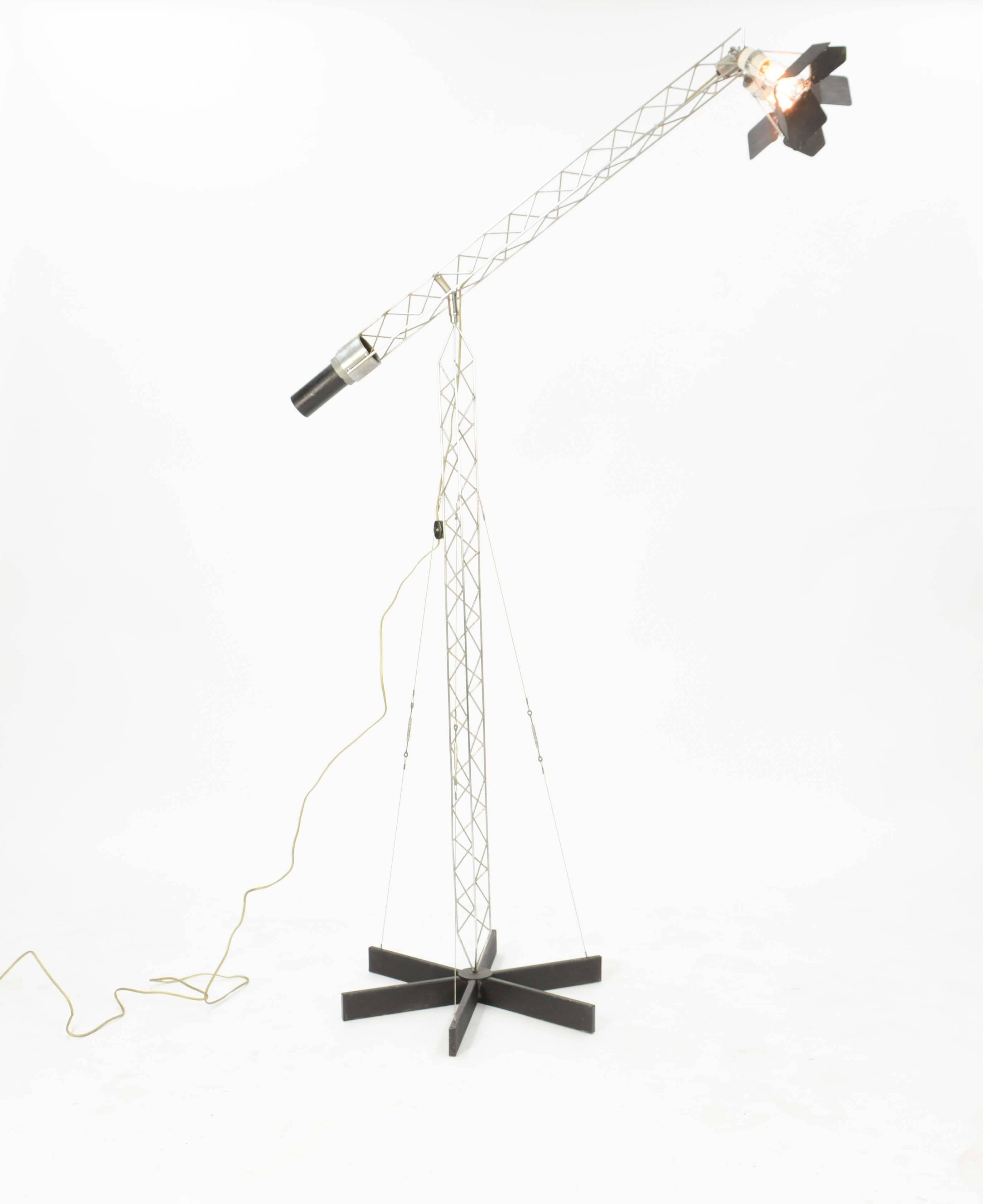 Mid-Century Modern Curtis Jere's Iconic Handcarfted Crane Lamp from 1977