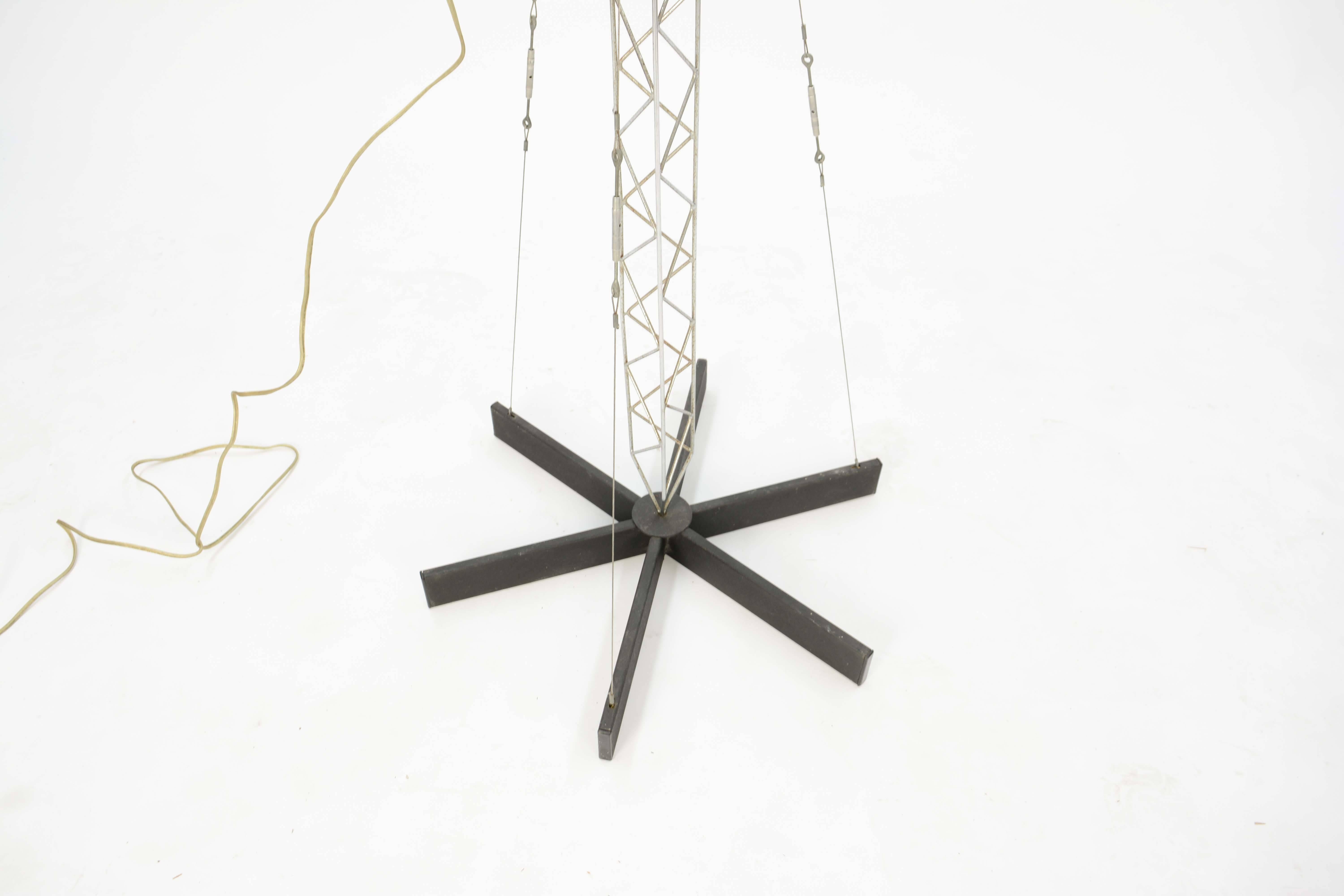American Curtis Jere's Iconic Handcarfted Crane Lamp from 1977