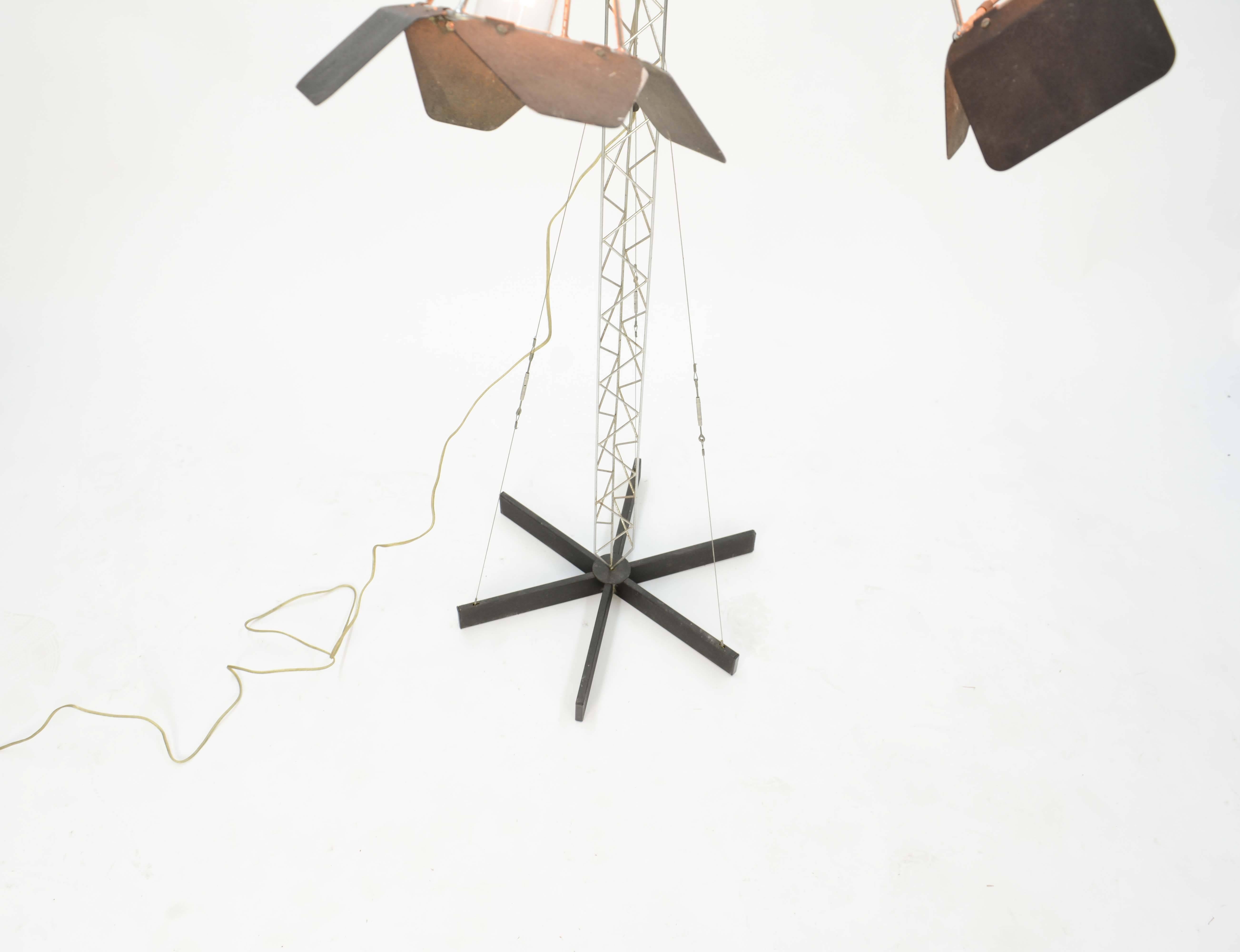 Curtis Jere's Iconic Handcarfted Crane Lamp from 1977 2