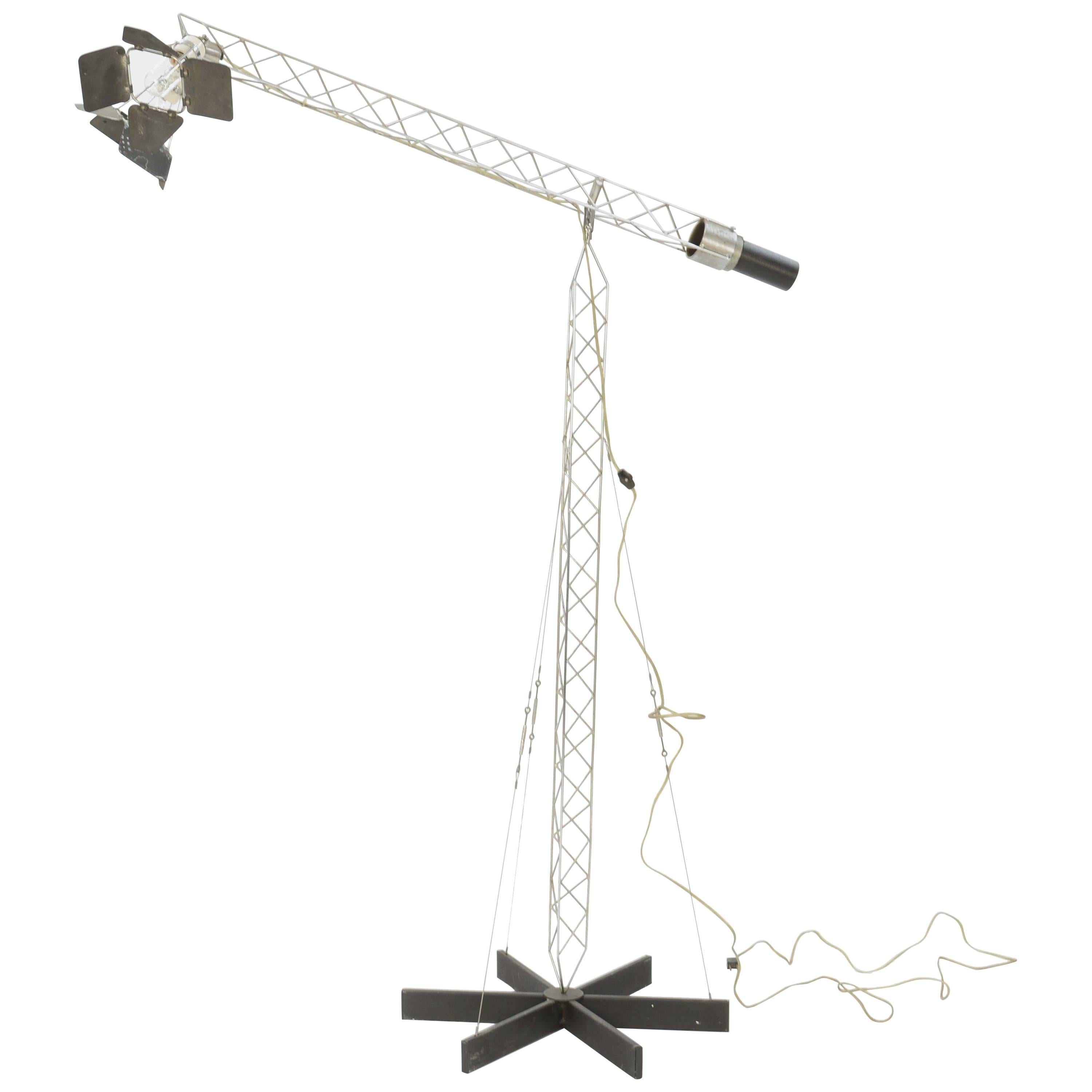 Curtis Jere's Iconic Handcarfted Crane Lamp from 1977
