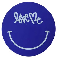 Curtis Kulig Love Me Painting (Curtis Kulig Love Me Smiley canvas) 