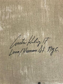 "Love Me" Black and White Painting by Curtis Kulig (Oil on Linen)