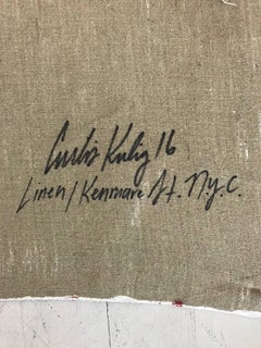 Love Me, huile sur toile de lin (peintures rouges et blanches)