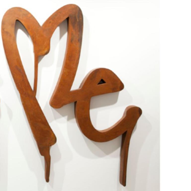 Love Me - Beige Figurative Sculpture by Curtis Kulig