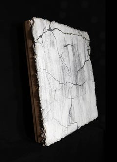 Broken Wall, Conceptual Acrylic, Plaster, and Resin Painting by Curtis Mitchell