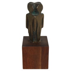 Curtis P. Crady "Associates" Mid-Century Modern Bronze Human Form Sculpture