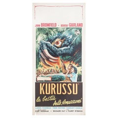 Curucu, Beast of the Amazon 1956, Italian Locandina Film Poster
