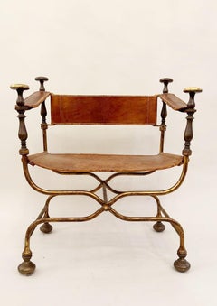 Curule Armchair, Circa 1940