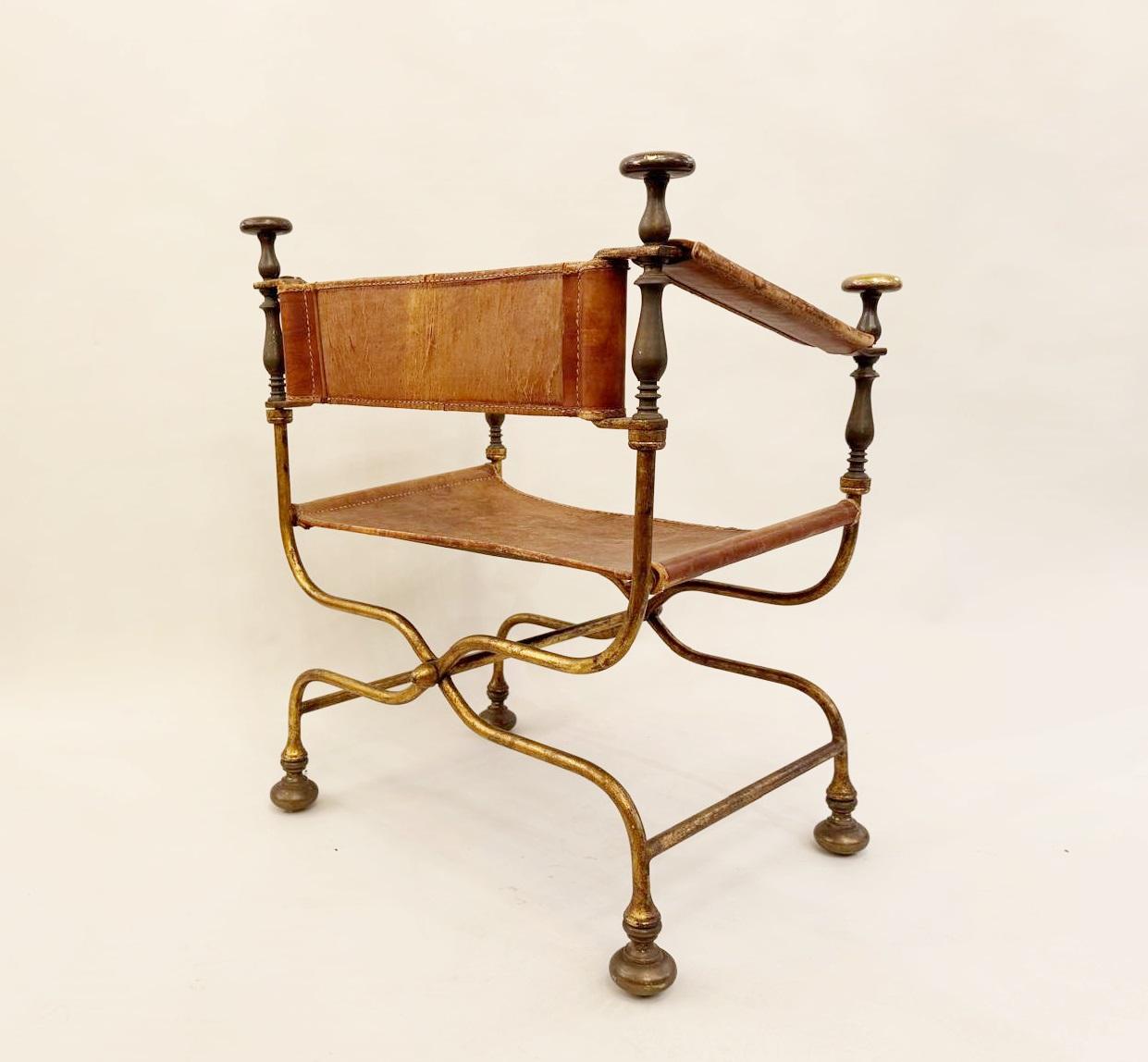Poltrona Curule, CIRCA 1940 in vendita 1