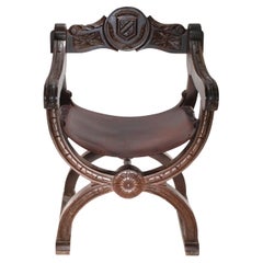 Chaise / trône de Dagobert curule