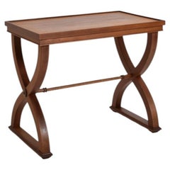 Curule neoclassical side table, 1940s