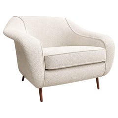 Curva Armchair with Tubular Legs by Joaquim Tenreiro for Langenbach & Tenreiro