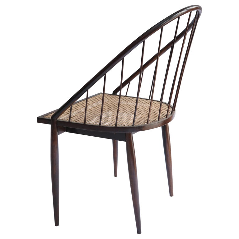 Mid-Century Modern "Curva" Chair by Brazilian Designer Joaquim Tenreiro, 1960s For Sale
