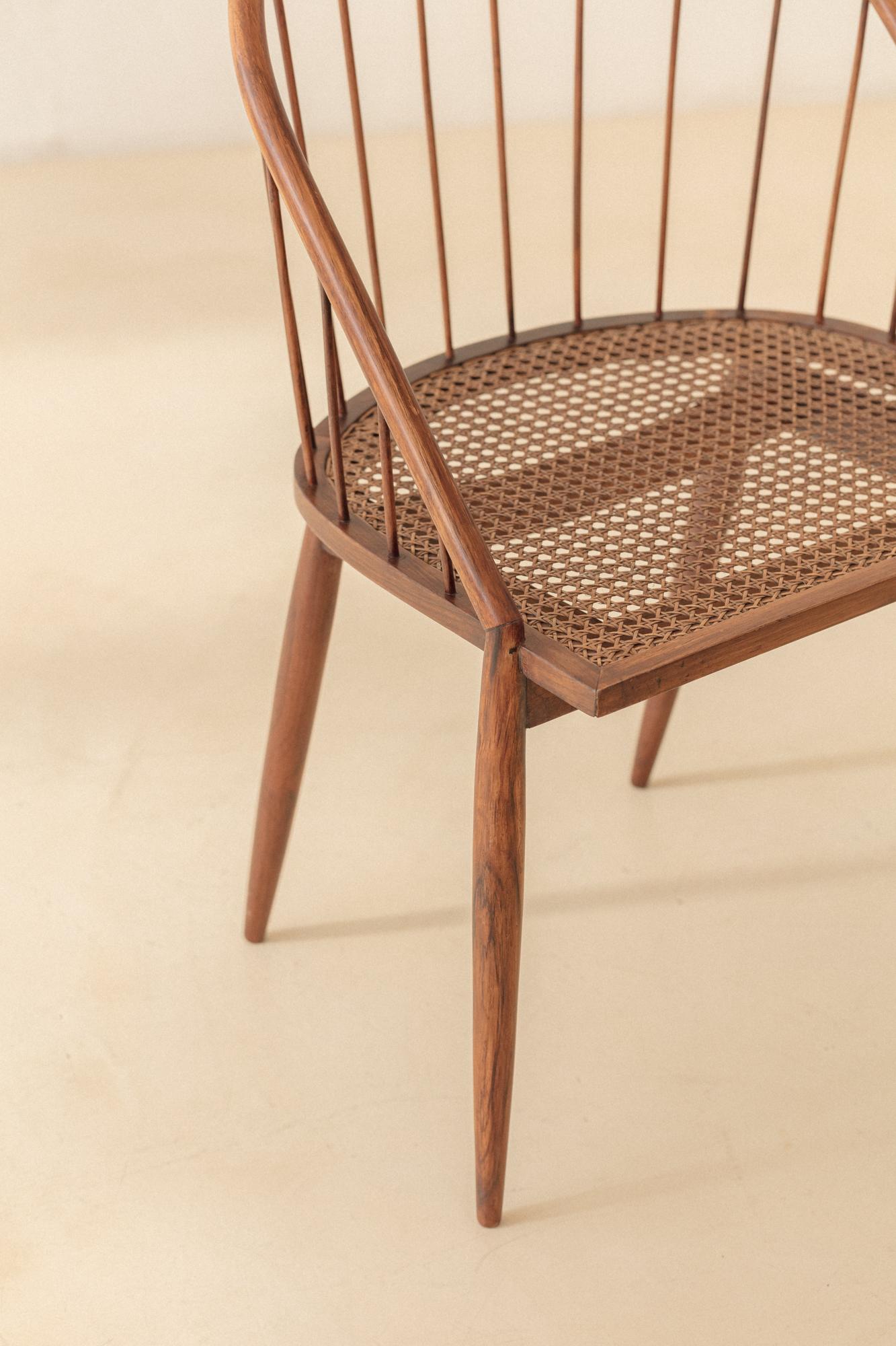 Curva Chair by Joaquim Tenreiro, 1960s, Brazilian Midcentury Design For Sale 6