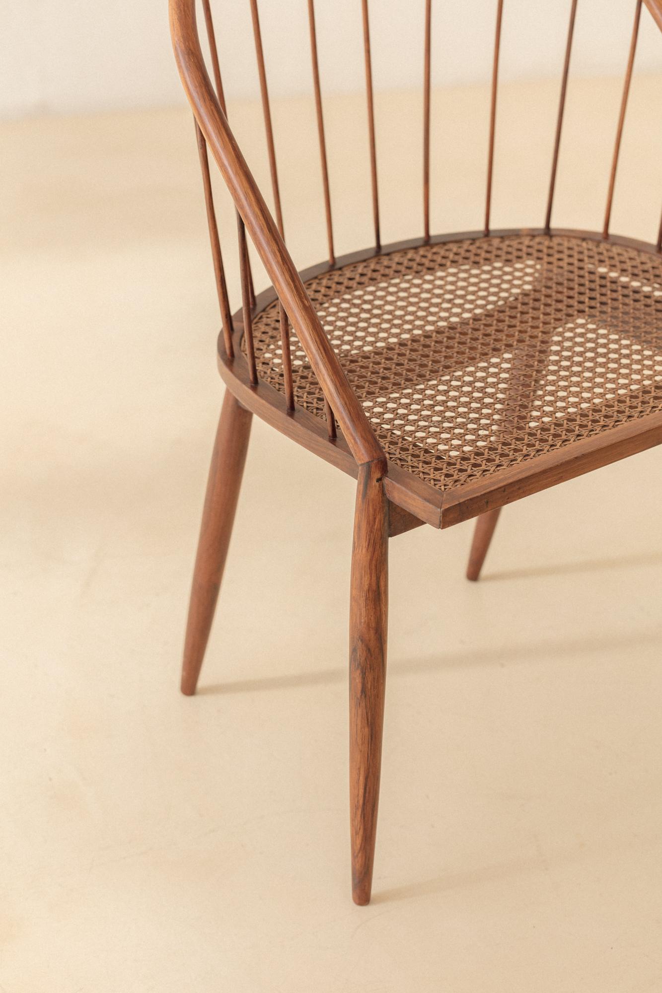 Chaise Curva de Joaquim Tenreiro, années 1960, design brésilien du milieu du siècle dernier en vente 5
