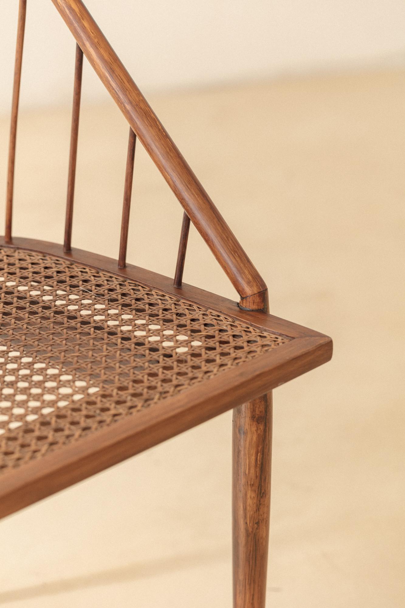 Chaise Curva de Joaquim Tenreiro, années 1960, design brésilien du milieu du siècle dernier en vente 6