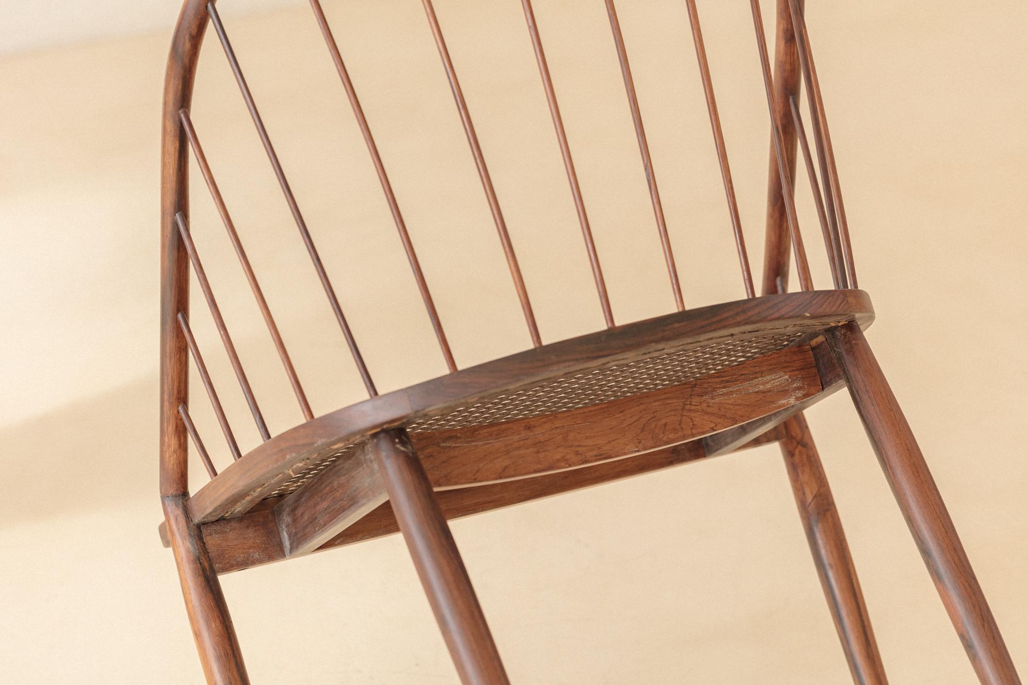 Chaise Curva de Joaquim Tenreiro, années 1960, design brésilien du milieu du siècle dernier en vente 7