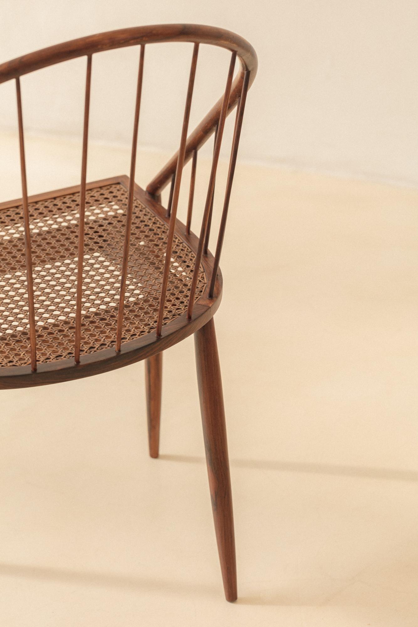 Chaise Curva de Joaquim Tenreiro, années 1960, design brésilien du milieu du siècle dernier en vente 8