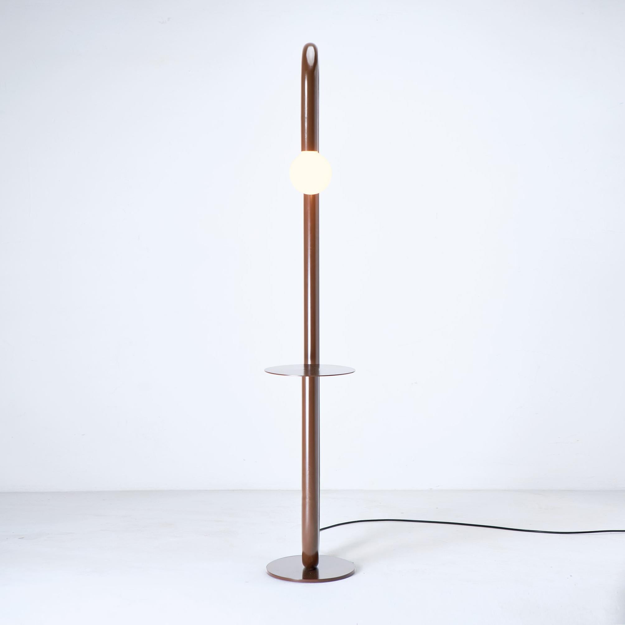 Brazilian Curva Floor Lamp by Cultivado Em Casa For Sale