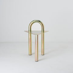 Curva Zincada Stool by Cultivado Em Casa