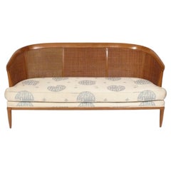 Curvaceous Caned Settee by Lubberts and Mulder for Tomlinson