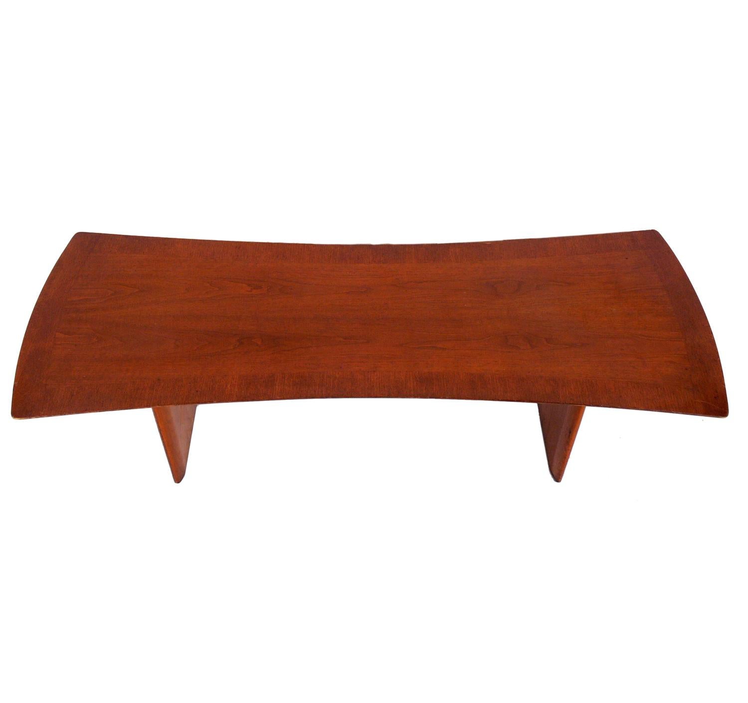Mid-Century Modern Curvaceous Coffee Table by T.H. Robsjohn Gibbings For Sale