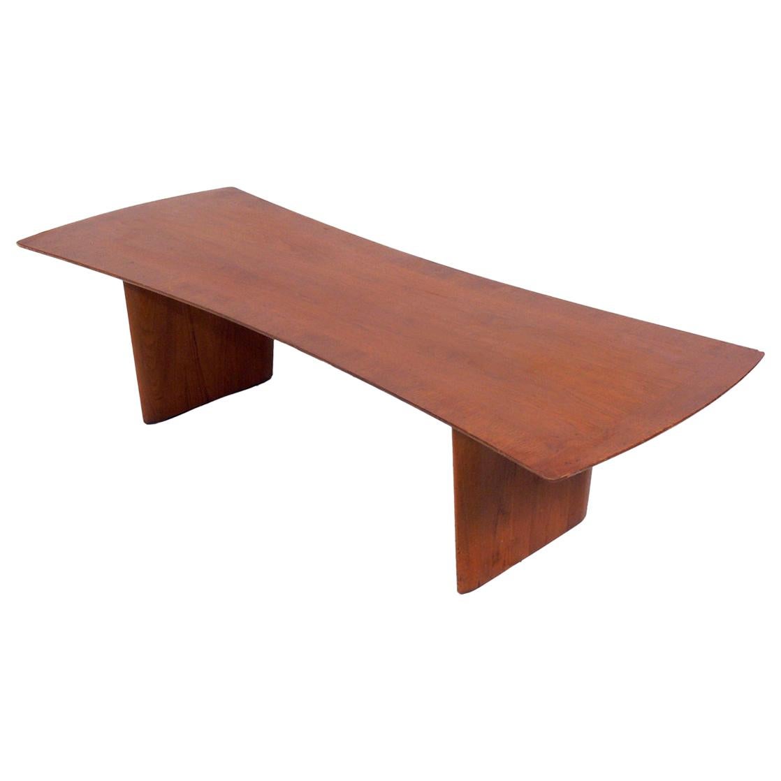 Curvaceous Coffee Table by T.H. Robsjohn Gibbings For Sale