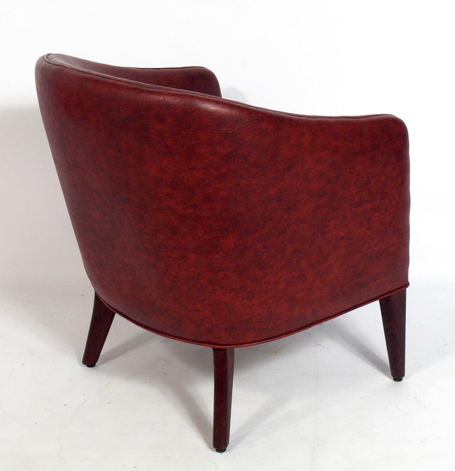 Curvaceous Danish Modern Chair In Good Condition In Atlanta, GA