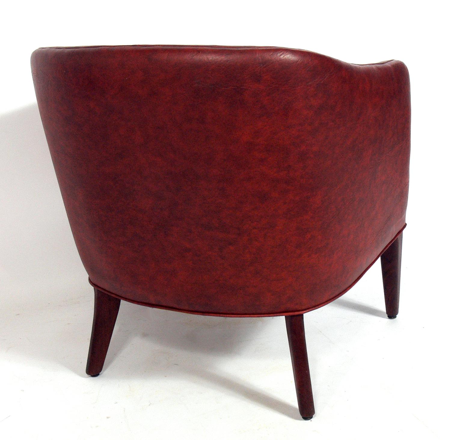 Mid-20th Century Curvaceous Danish Modern Chair