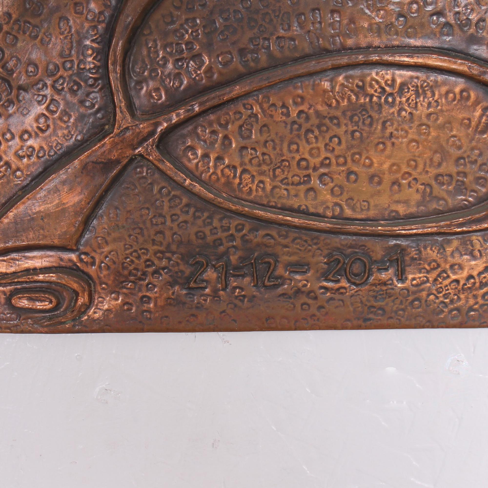 copper enamel wall art