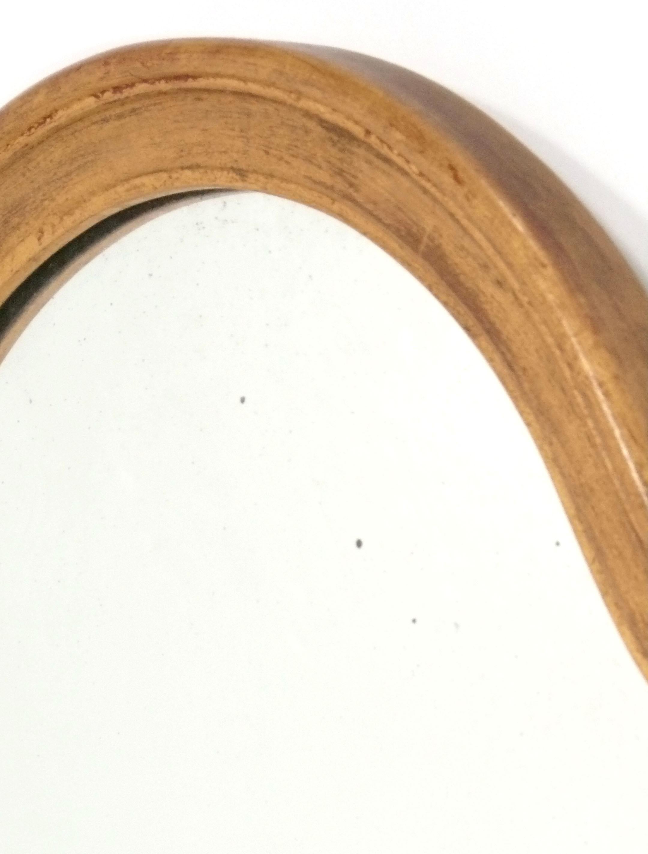 Curvaceous Gilt Mirror 31.5