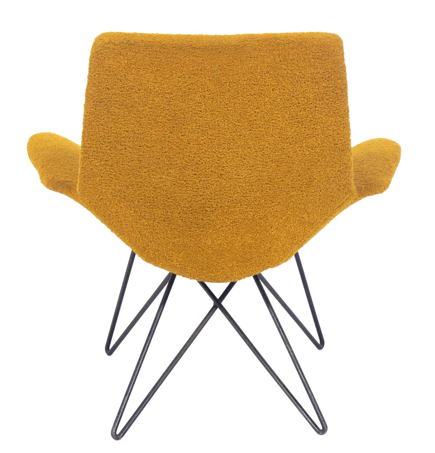 Curvaceous Midcentury Chair Attributed to Martin Eisler In Good Condition In Atlanta, GA